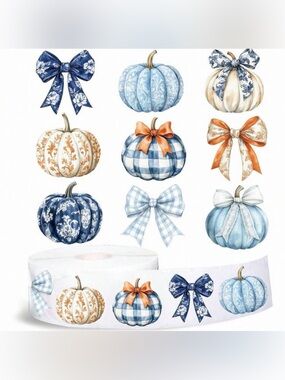 510 Decorative Pumpkin Stickers